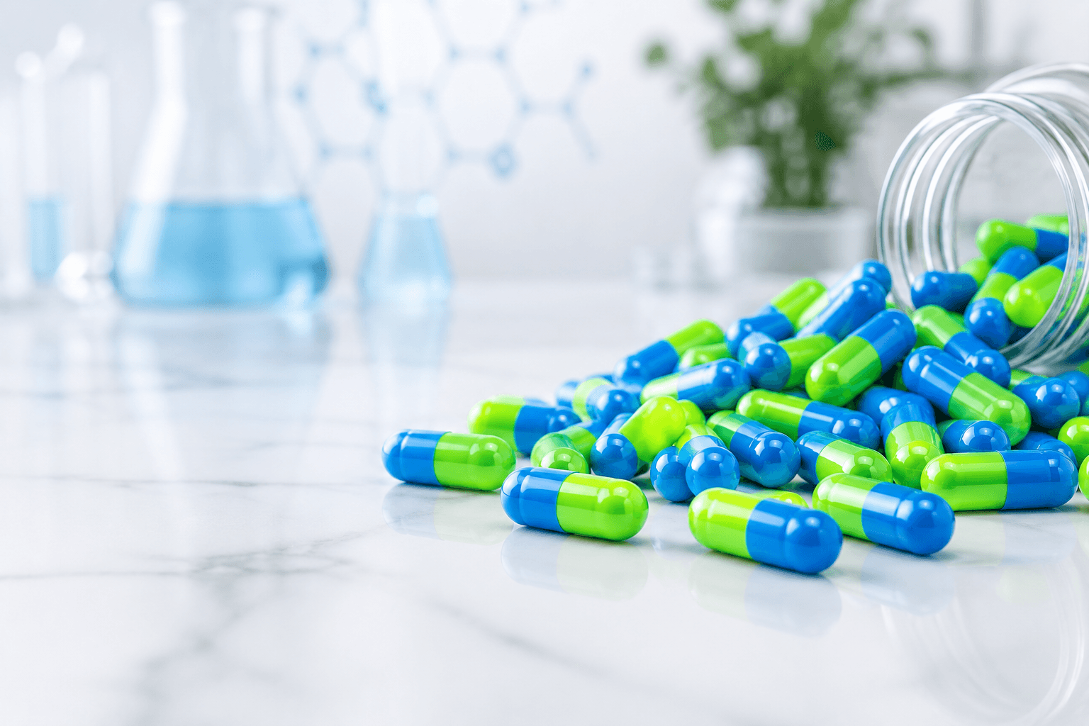Pharmaceutical manufacturing facility with clean-room production line